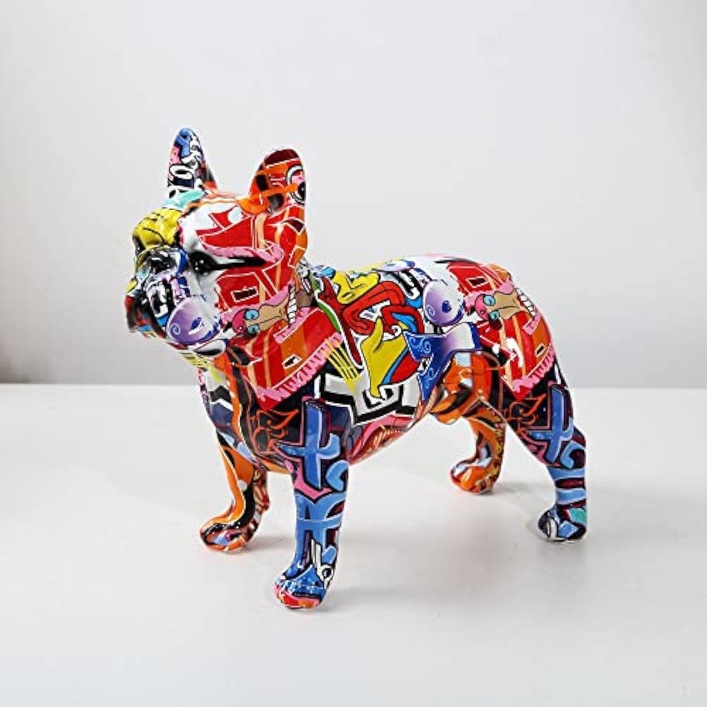 Creativity Modern Colorful French Statue Wholesale Graffiti Office Ornaments ...