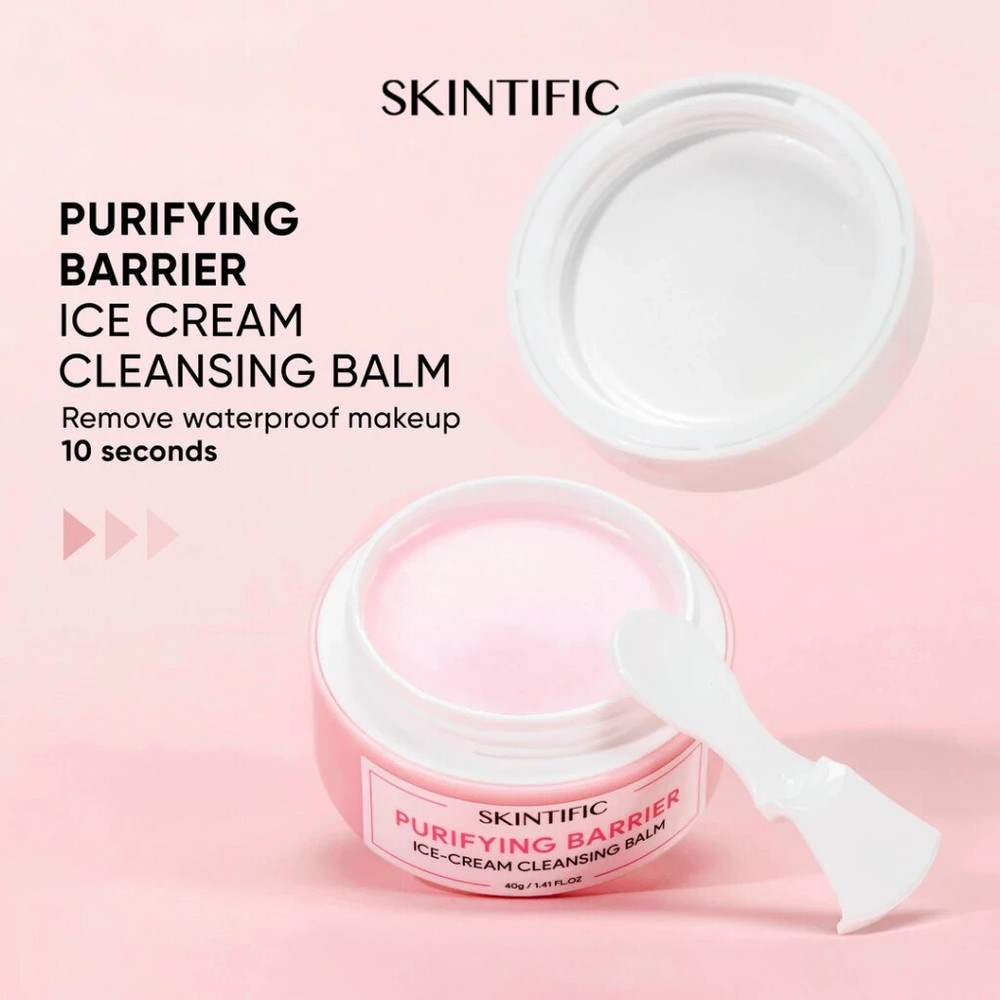 SKINTIFIC Purifying Barrier Ice Cream Cleansing Balm 40g Deep Cleansing Hydrating