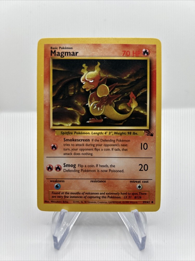 Magmar - 39/62 Fossil - WOTC Unlimited - Pokémon TCG