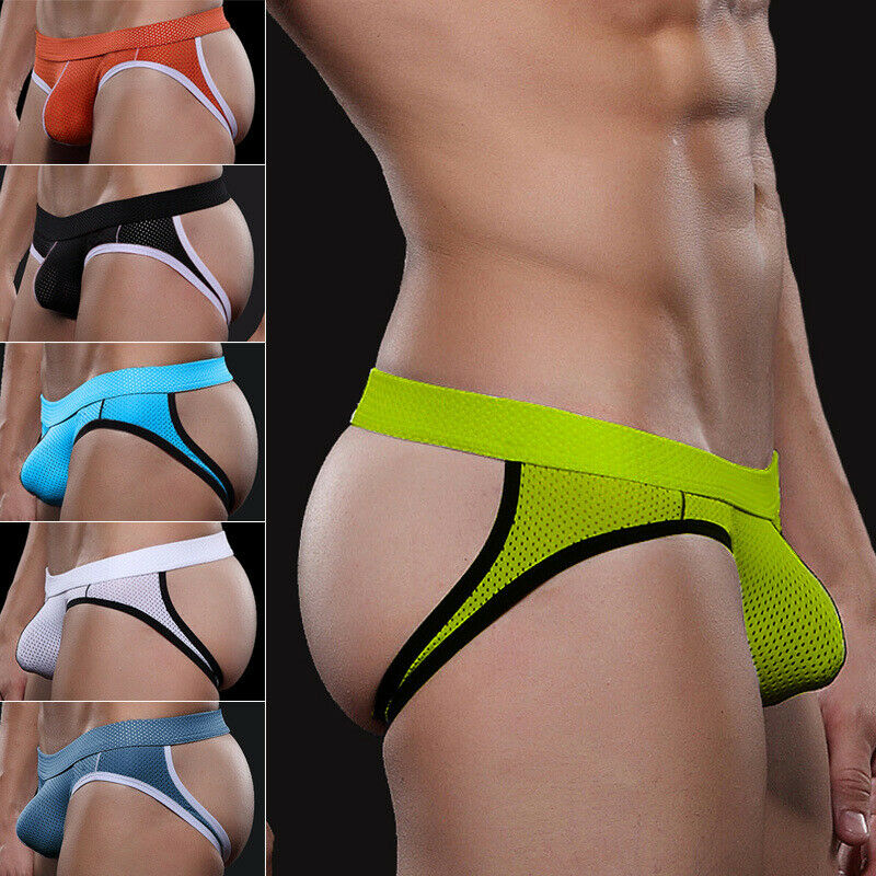 Men's Mesh Breathable Thong Backless Stretchy Jockstrap Fashion Underpants New