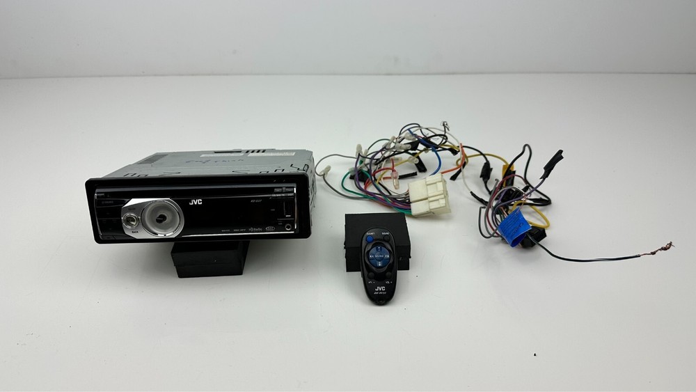 JVC KD-S37 Car Radio CD Player HD Satellite Ready USB Aux WMA MP3 Remote Harness