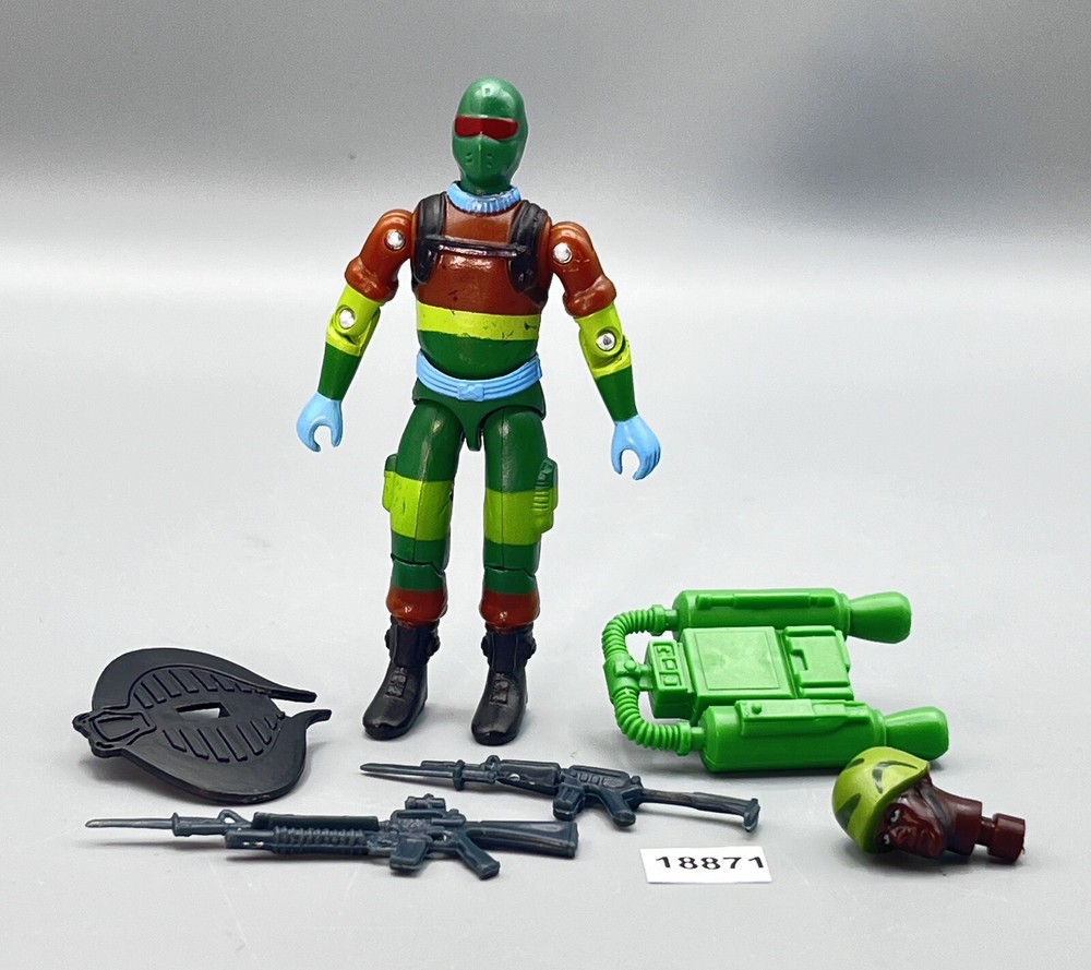 Black Major Custom Snake Eyes Marauder Task Force Trooper GI Joe 3.75 Inch Action Figure  
