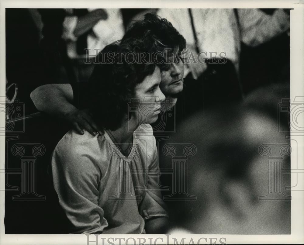 1988 Press Photo Wife of Kim S. Brown at Linda Nachreiner Murder Trial
