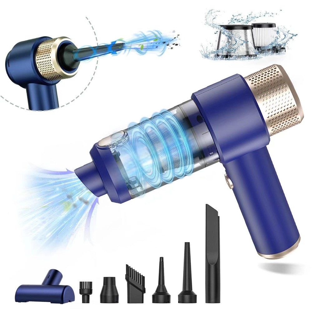 Handheld Car Vacuum Cleaner, High Power 4 in 1 Vacuum Cleaner and Air Duster,...