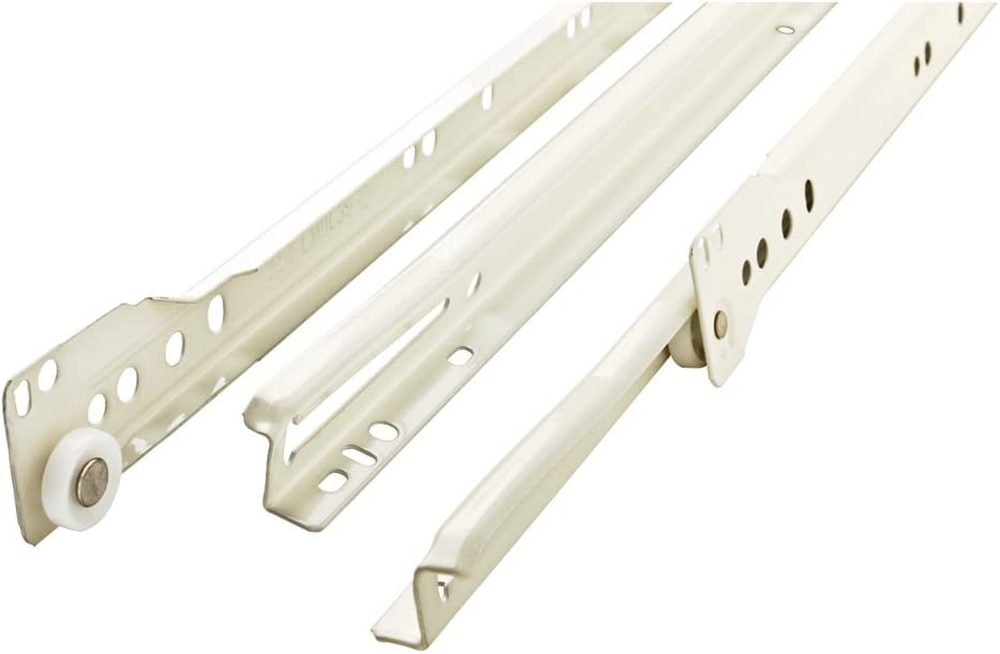D68816C-W-TS 16-Inch Bottom Mount Drawer Slide,White