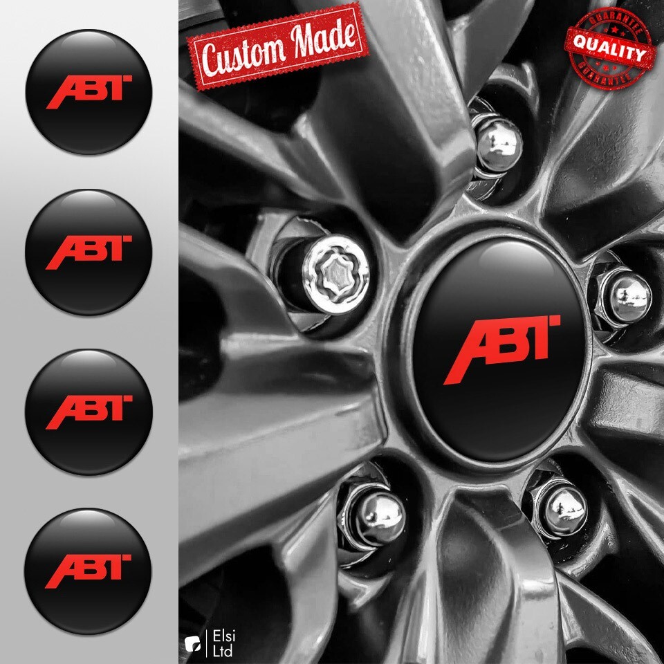 ABT Sportsline 4-Piece Wheel Cap Decal Set Custom Rim Emblems