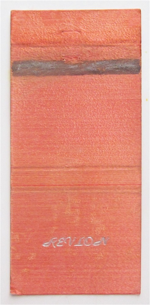 REVLON CO.: COSMETICS, SKIN CARE, FRAGRANCE, NEW YORK CITY MATCHBOOK COVER