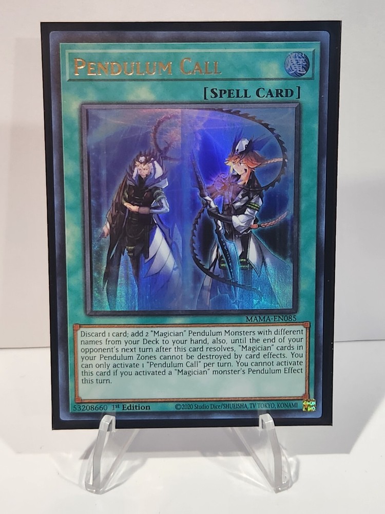 YuGiOh Pendulum Call Ultra Rare 1st Edition MAMA-EN085 Near Mint