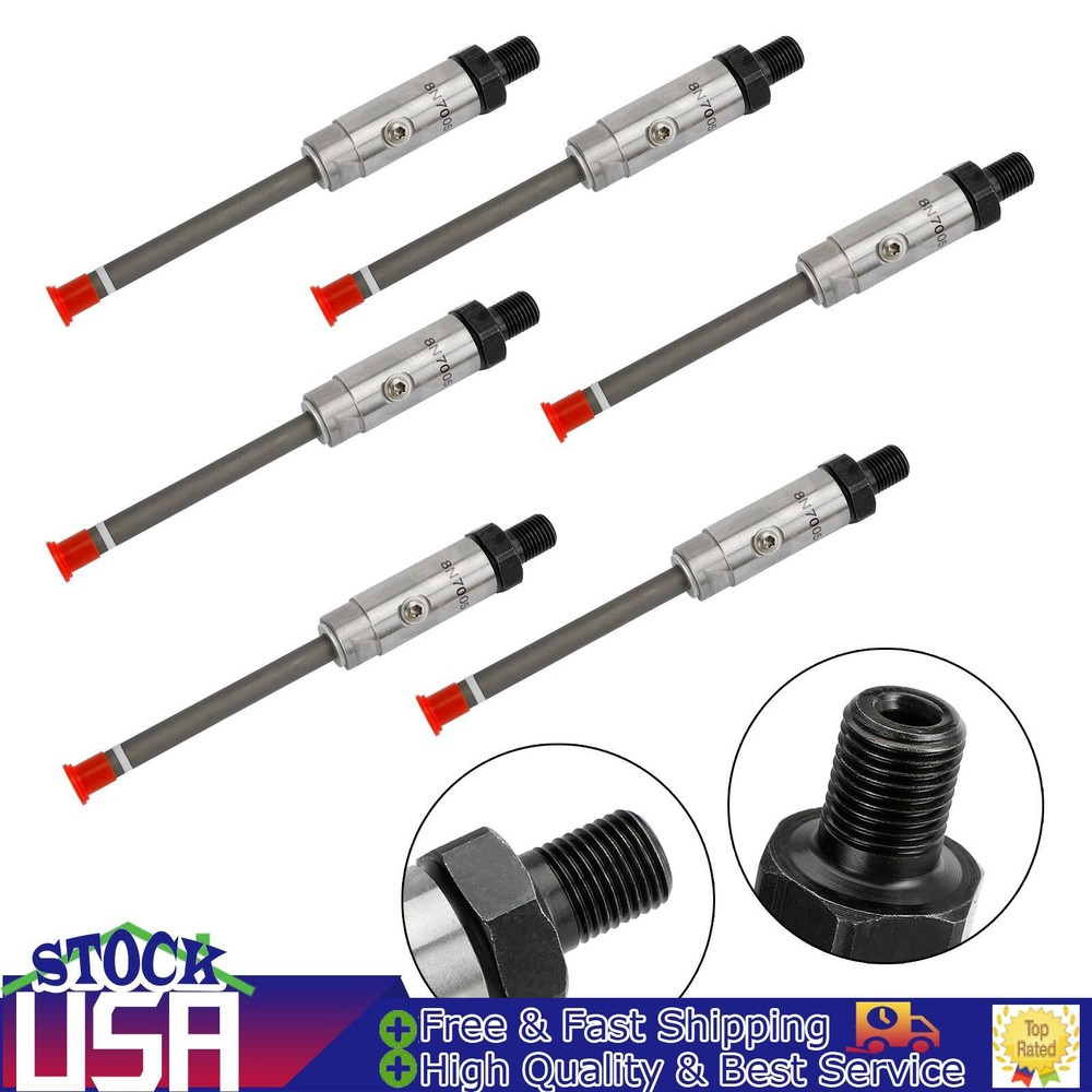 1/6Sets 8N7005 For Cat Caterpillar Fuel Injector Pencil Nozzle 3304 3306 Engine