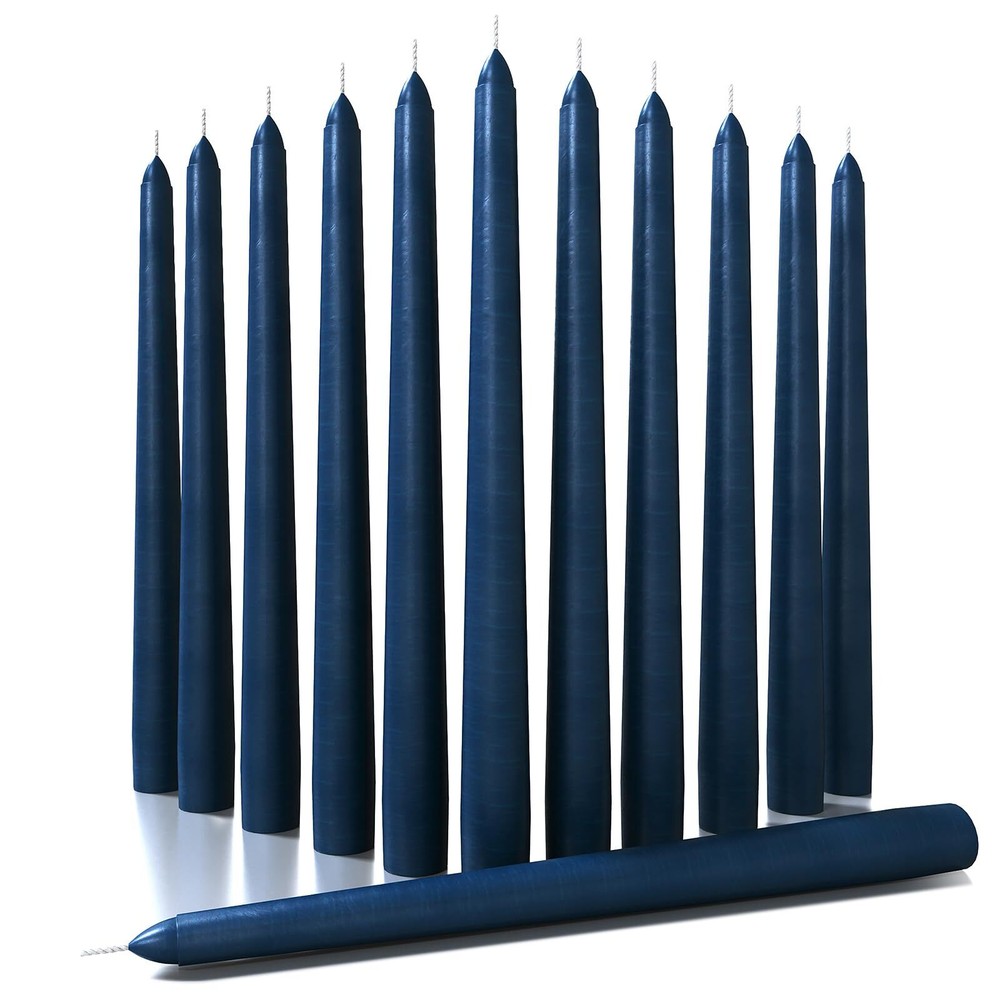 CANDWAX 12-Pack 10 Inch Dripless Unscented Taper Candles