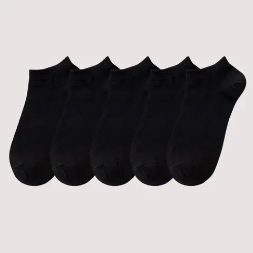 2024  Men's  & Women's Sports Ankle Socks Black-  Lot of 50 Pairs  -FLASH SALE!-image