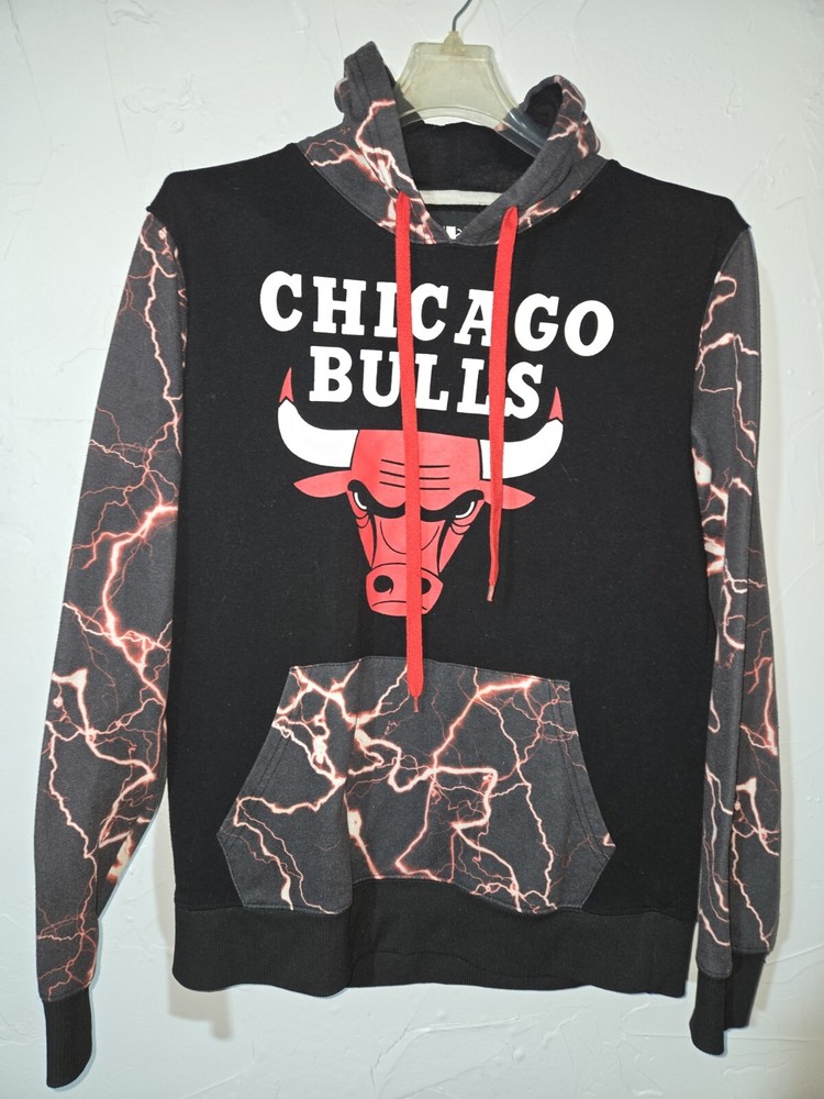 Chicago Bulls LED Light-Up Hoodie Sweatshirt for Men Size Small