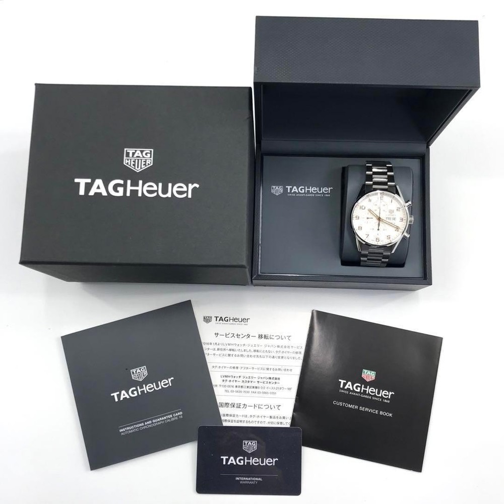 TAG HEUER Carrera CV2A1AC Silver Dial Men's Watch 338723 BA0738