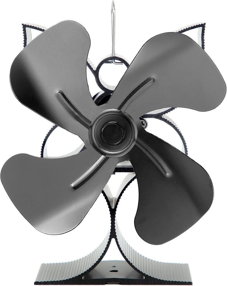 Heat Powered Wood Stove Fan and Mr Buddy Heater Fan (Included Bracket), Non