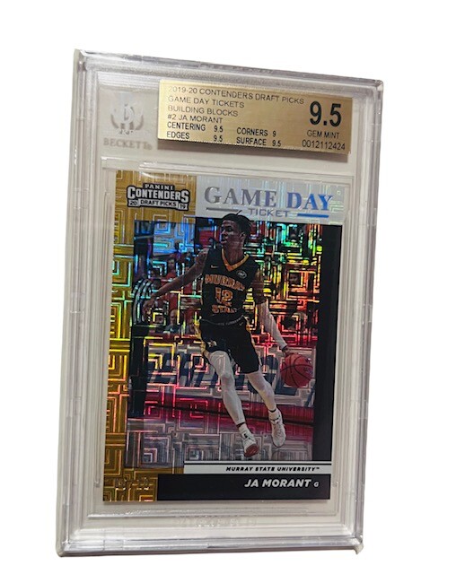 Ja Morant Rookie RC GOLD 6/10 Contenders 2019 Game Day Ticket BGS 9.5 GEM blocks