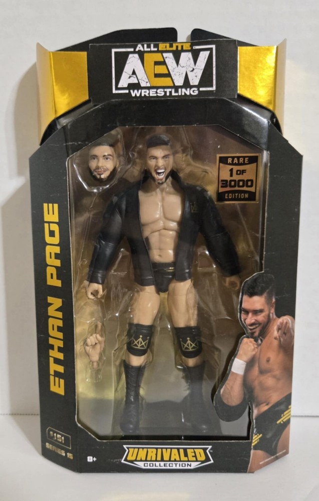 ETHAN PAGE CHASE AEW UNRIVALED COLLECTION 15 #151 WRESTLING FIGURE 1 of 3000