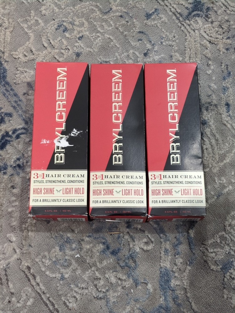 3 Pack Brylcreem Original Hair Groom 5.5 Fl Oz 162 Ml