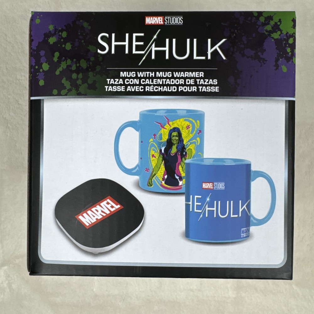 Marvel Studios She Hulk Coffee Mug And Electric Warmer NIB