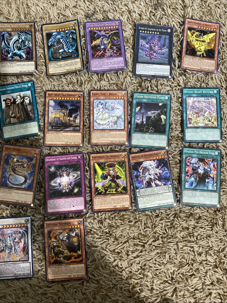 142 Konami Yu-Gi-Oh! TCG Cards Bulk Lot Assorted Rares