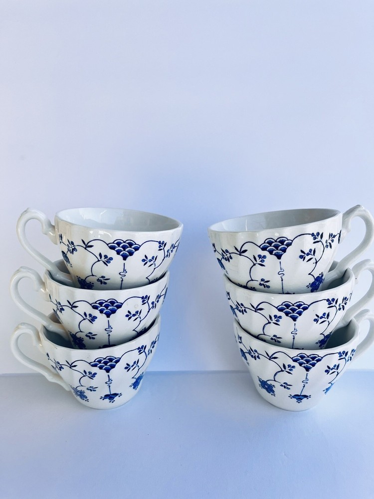 (RARE) Churchill England Finlandia Set Of 6 Tea Cups 4 Saucer Plates & 3 Coffee