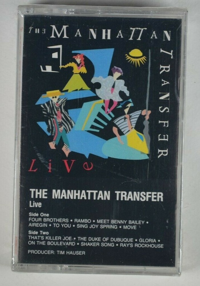 MANHATTAN TRANSFER Live Cassette Tape NEW ATLANTIC