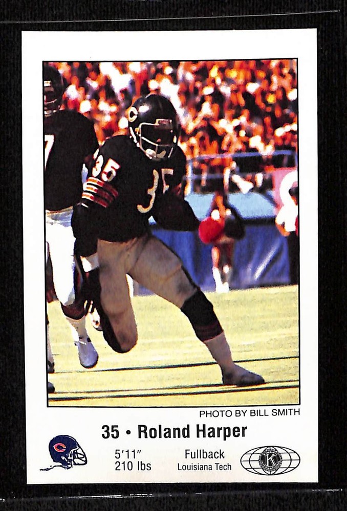1981 Chicago Bears Police #NNO Roland Harper - NM/MT+ Set Break!