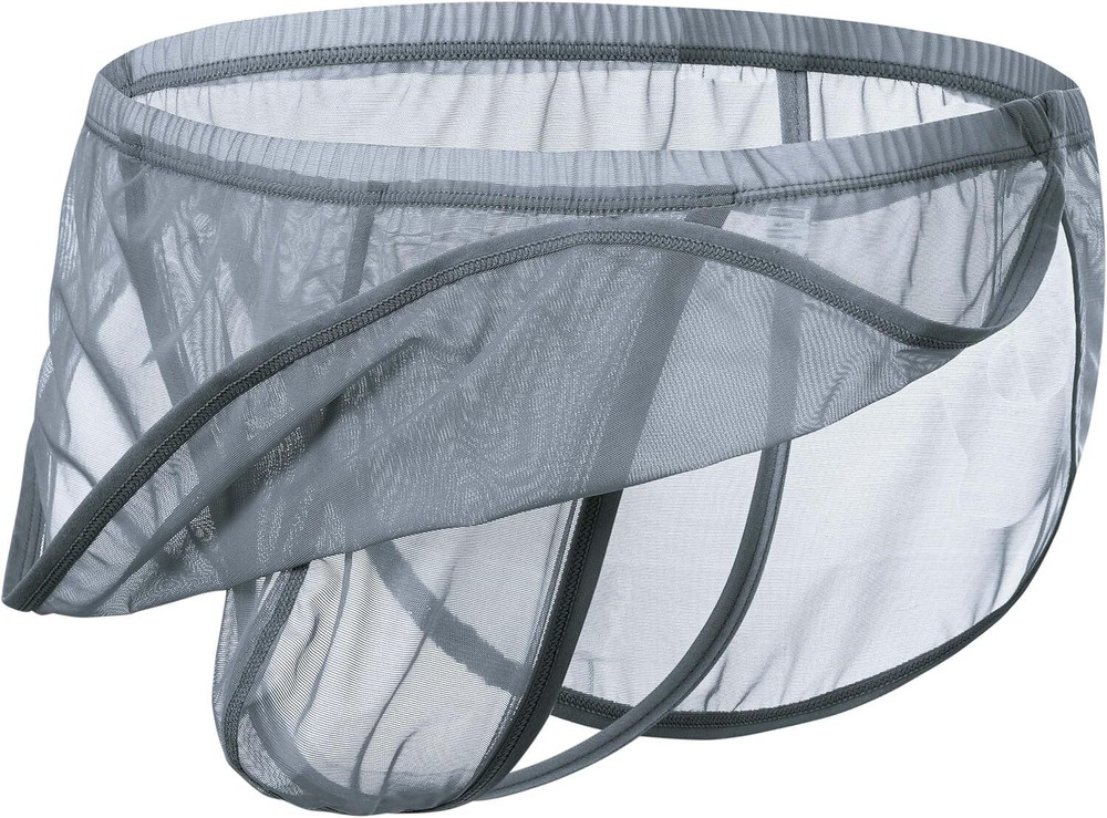 Mens Split Sides Underwear Sheer Men Thong Bulge Enhancing Sexy Pouch G-String