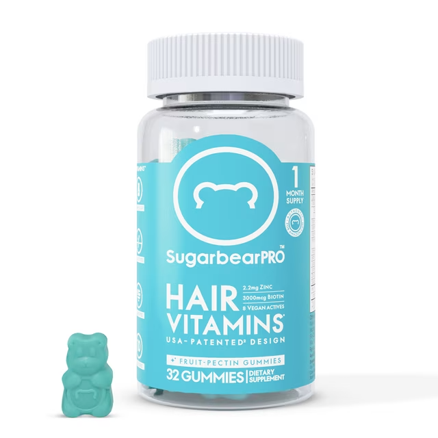 SUGARBEAR PRO HAIR VITAMINS/GUMMIES 32 COUNT- 1 MONTH SUPPLY NEW SEALED