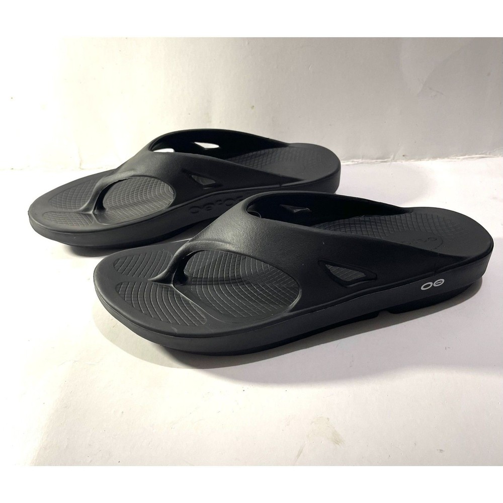 OOFOS Ooriginal recovery comfort flip flops slip on brown sandals summer  men 11