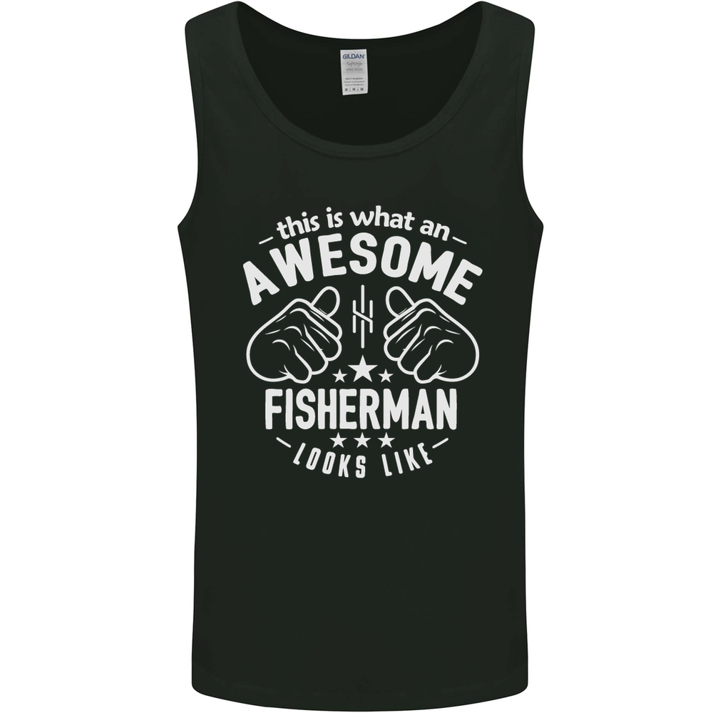 An Awesome Fisherman Looks Like Mens Vest Tank Top