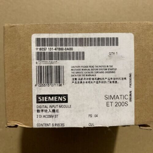 6Es7131-4Fb00-0Ab0 1Pcs New Siemens Digital Input Plc Moudle 6Es7131-4Fb00-0Ab0