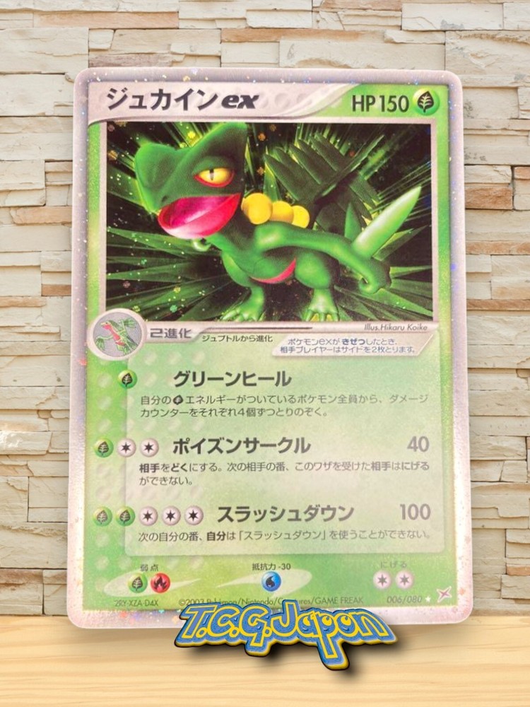 Sceptile ex 006/080 EX Team Magma vs Team Aqua Japan Pokemon Card 【LP~EX】 #1548
