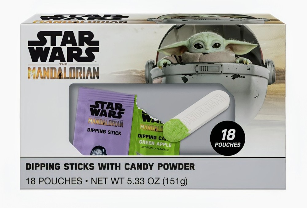 Mandalorian Star Wars Green Apple Valentine Candy 18ct