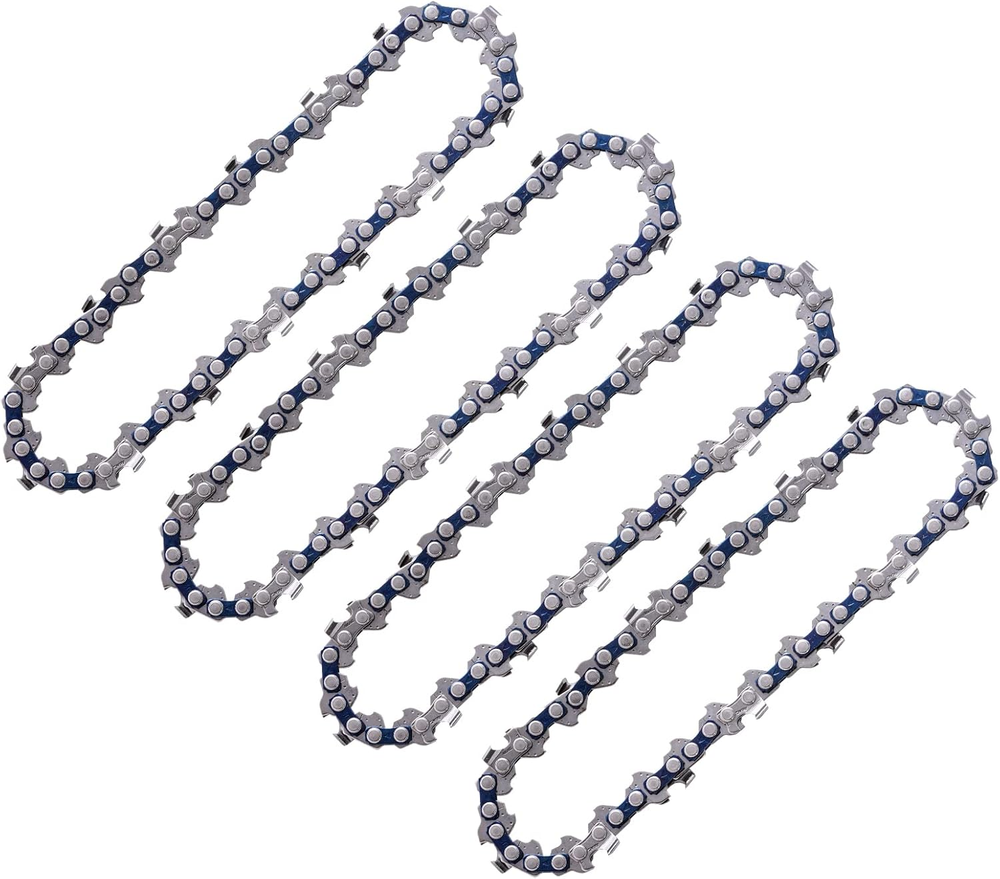 4 Pcs 4-Inch Mini Chainsaw Replacement Chains for Cordless Saws