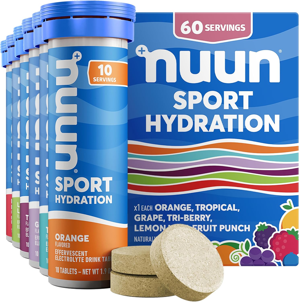 Nuun Sport Electrolyte Tablets with Magnesium, Calcium, Potassium, Chloride & So