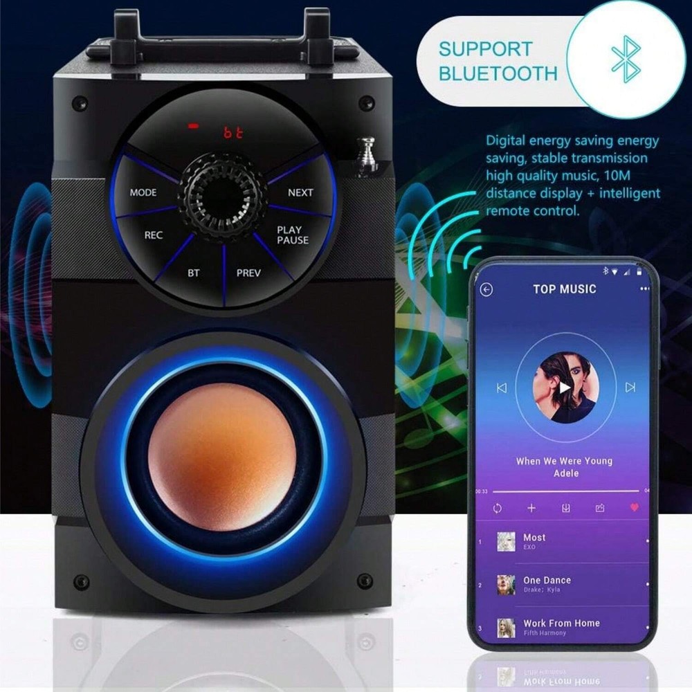 XYGC 11W Portable Bluetooth Speaker with Powerful Subwoofer for Rich Bass