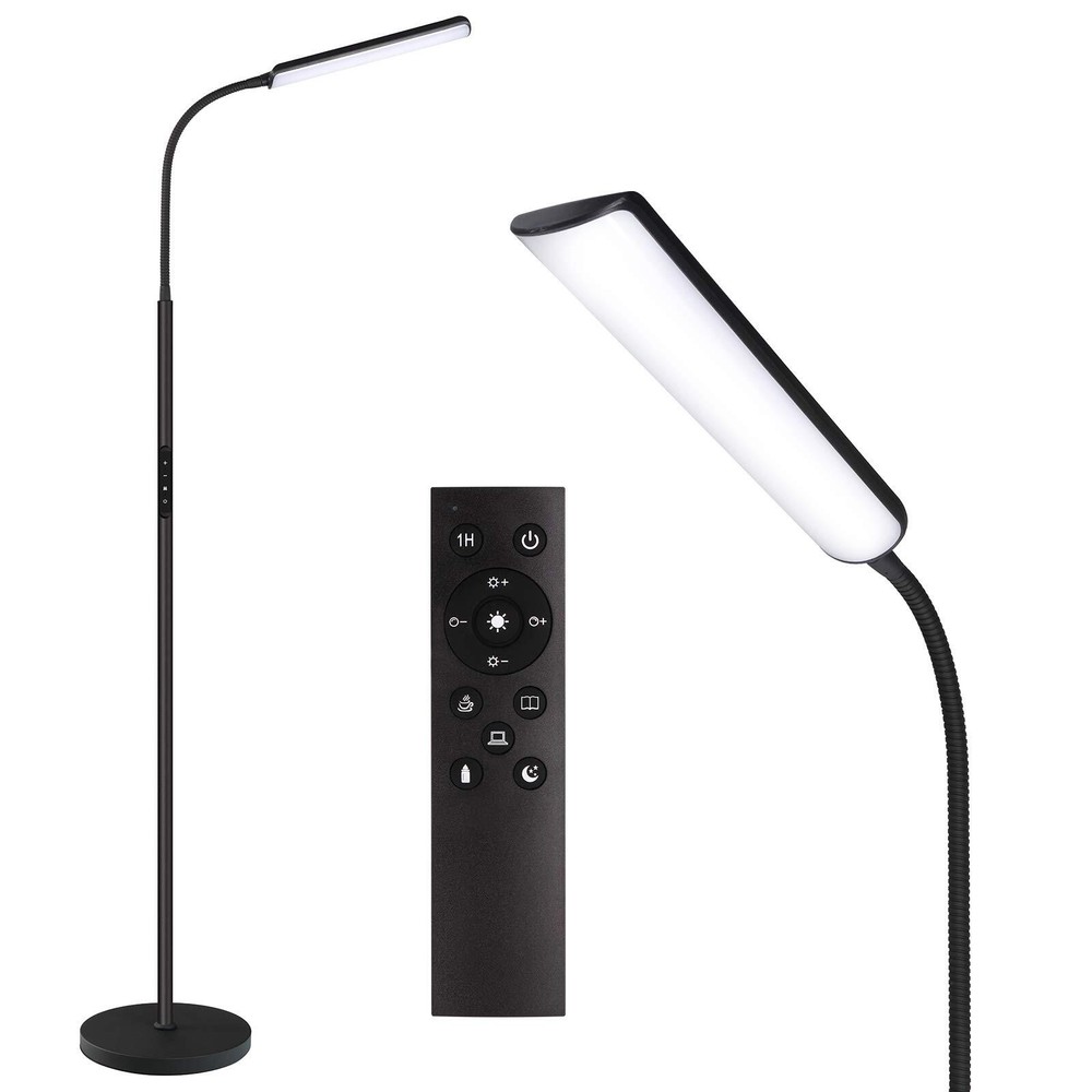 Dimunt LED Floor Lamp, Bright 15W Floor Lamps for Living Room with 1H Timer, ...