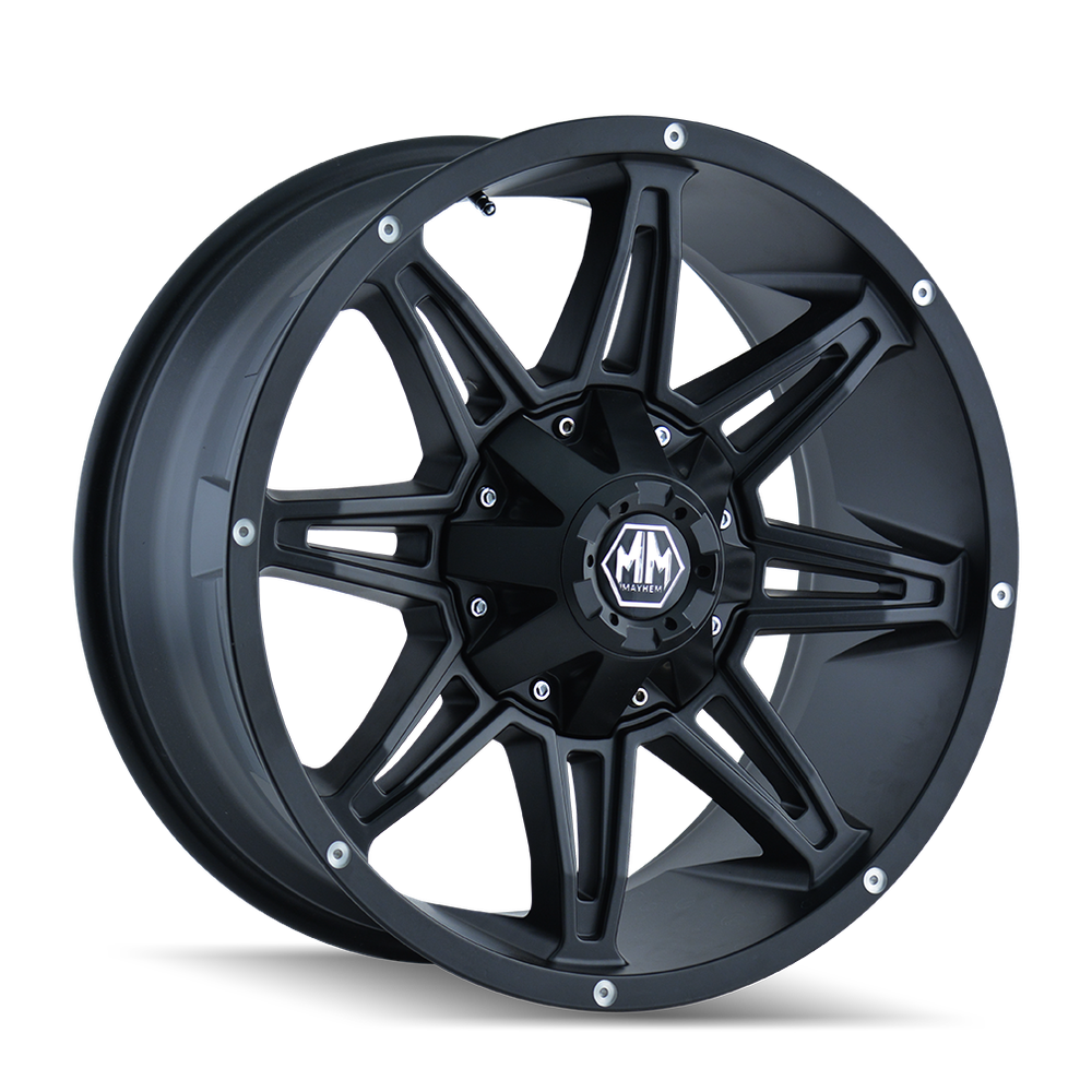 MAYHEM RAMPAGE 8090 MATTE BLACK 17X9 5-127/5-139.7 18MM 87MM