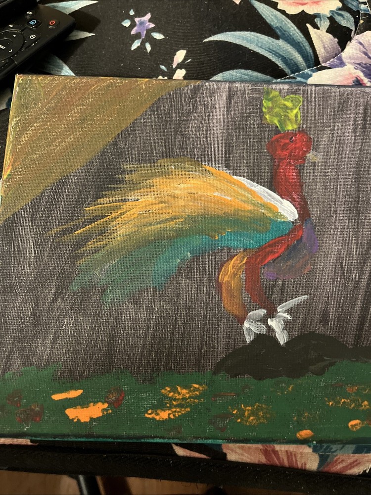 Original Acrylic Painting- The Peacock