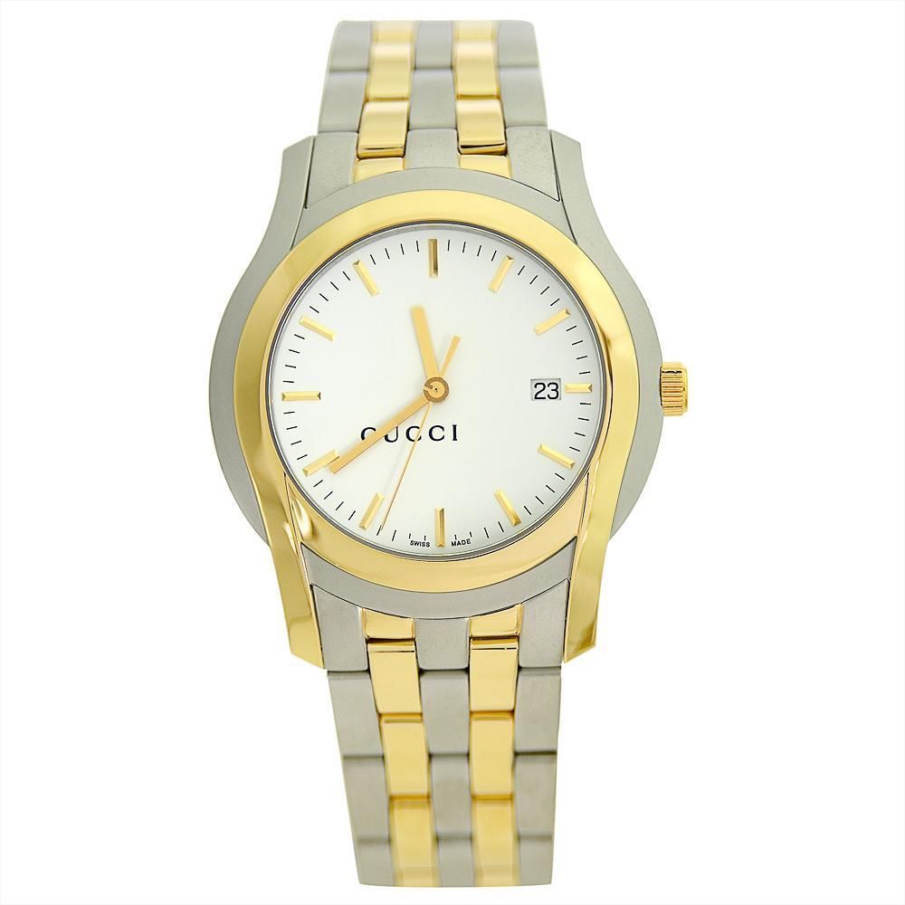 Gucci 5505 Gold-tone Stainless Mens Watch YA055214