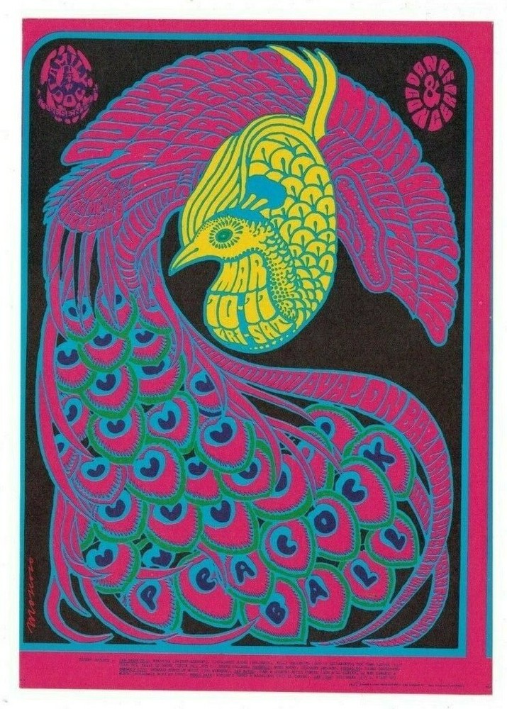 QUICKSILVER MILLER BLUES 1967 AVALON BALLROOM FAMILY DOG POSTCARD FD-51 N/M B-4
