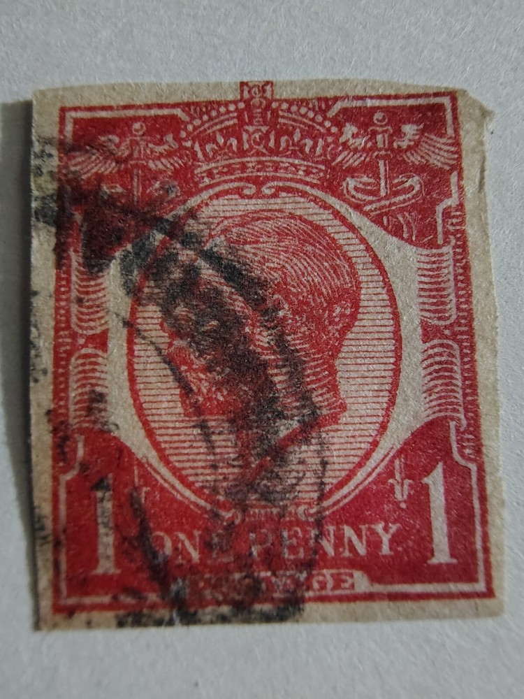 Estampilla Imperforada Muy Rara Rey Jorge V De Colección XF/S