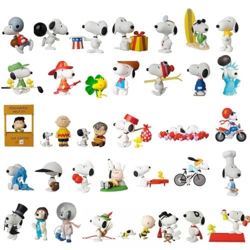 Peanuts Medicom UDF 3-Inch Collectible Figure Charlie Brown Snoopy