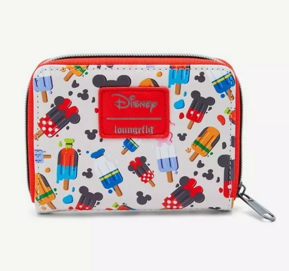 Loungefly Disney Mickey Mouse & Friends Popsicle Wallet Zip Around - NWT