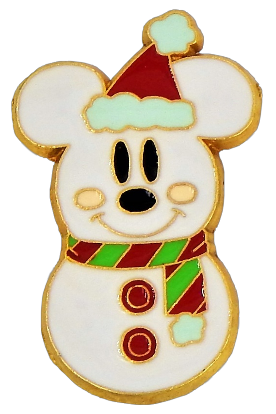 Mickey Mouse Snowman Collection Individual Disney Park Trading Pin ~ Brand New