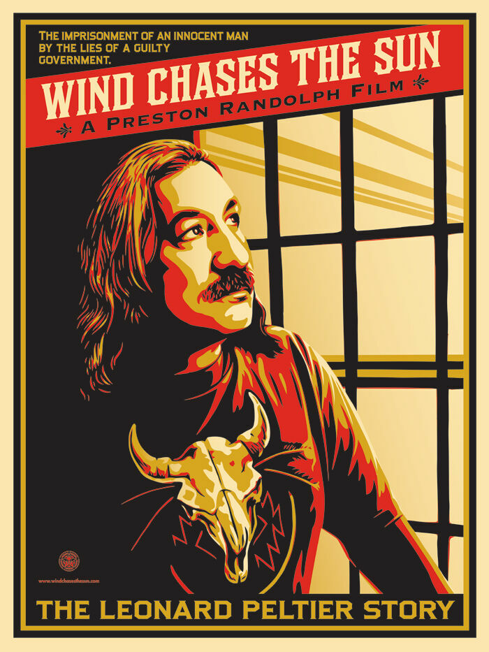 Shepard Fairey, 2014 - WIND CHASES THE SUN - Original Silkscreen 61.3 cm x 46 cm