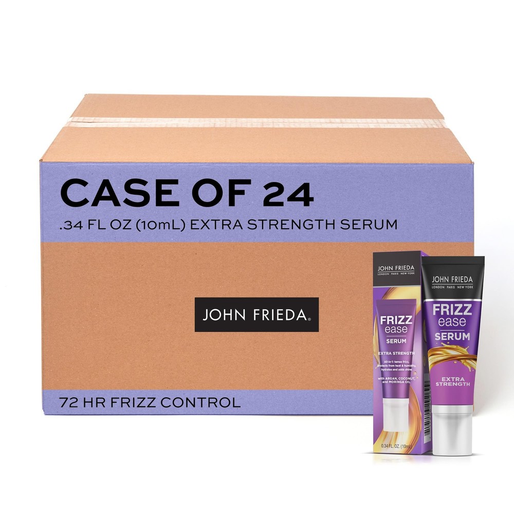 John Frieda Anti Frizz, Frizz Ease Extra 0.01 Fl Oz (Pack of 24), Clear