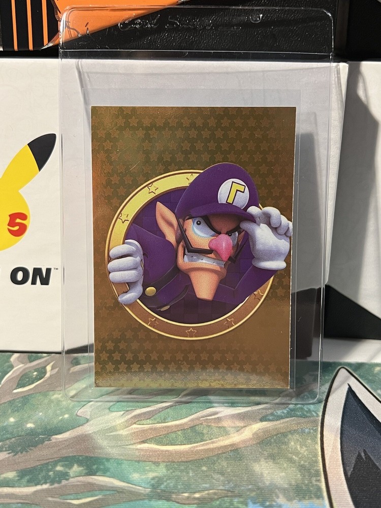 Panini Super Mario Trading Cards No. 154 Waluigi Golden Card