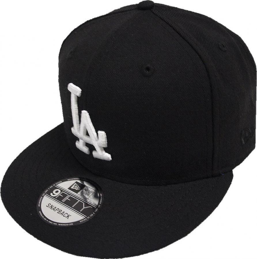 New Era Los Angeles Dodgers Black White Logo Snapback Cap 9Fifty Limited Edition