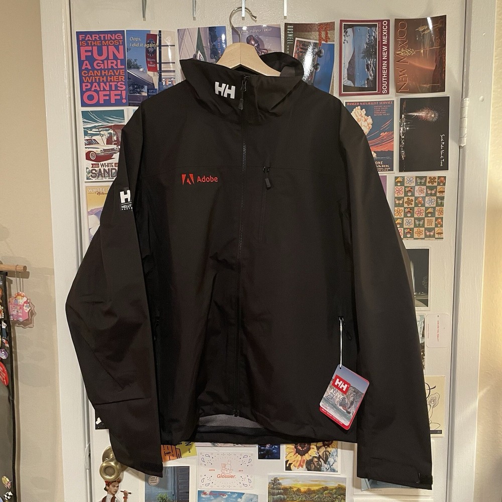 HELLY HANSEN Crew Mid Layer Jacket Adobe Embroidery Size XL NWT